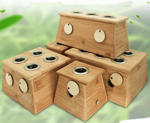 Новый бамбуковый Одноместный, двойной, три, четыре, шесть отверстий в коробке для прогревания тела - Product Image 2