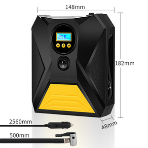 Inflador de neumáticos eléctrico portátil de 12V con pantalla LCD, bomba de aire portátil para neumáticos de coche - Product Image 3