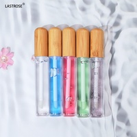 Vente en gros de verre teinte hydratante dodue huile pour les lèvres magique baume fruits végétaliens fabricants d'huile pour les lèvres liquide brillant à lèvres transparent