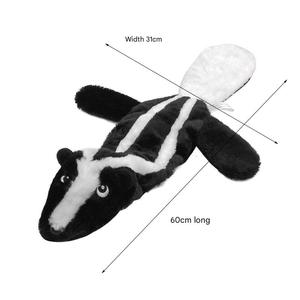 Jouet interactif en peluche écologique pour chien, en forme de raton laveur, résistant aux morsures, couineur, pour l'entraînement et le soulagement du stress - Product Image 3