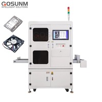 Composants électroniques à grande vitesse Machine d'étiquetage d'inspection visuelle de positionnement de haute précision avec imprimante laser à code de date