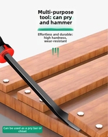 Kit de leviers de démolition DIY à tête plate 8'', 12'', 18'', 24'' avec poignée à capuchon pour creuser et cisailler, démolition et déchiquetage