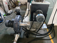 Machine de granulation et de recyclage à haute vitesse SJ-120, capacité de 150 kg/h, refroidissement par air, pour film plastique PE/PP et sacs usagés, avec découpeuse de film.