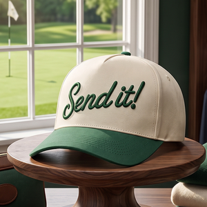 Gorra de Golf con Logotipo Personalizado, MOQ Bajo, OEM ODM, Bordado 3D, Gorra de Béisbol Vintage de Dos Tonos, Estilo A-Frame, 5 Paneles, Cierre a Presión - Product Image 4