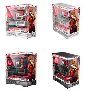 Boîtier de jeu Hurricane Beast Parallel World Asuka Langley Soryu, thème ATX, tour moyenne, panneau latéral transparent, autocollants personnalisables - Product Image 4