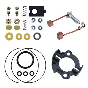 Kit de balais de charbon en plastique durable pour démarreur CG 150 avec anneau en caoutchouc, 28 pièces/ensemble - Product Image 1