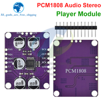 Module amplificateur de carte de lecteur PCM1808 105dB SNR Audio stéréo ADC à entrée analogique simple, décodeur 24 bits