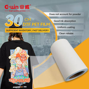 Gwin Inkjet 21CM*100M Double Sided Release <b>Digital</b> Inkjet Roll Stock Film Heat Transfer for dtf <b>printer</b> - Product Image 3