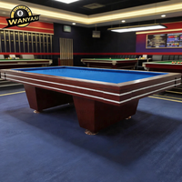 Mesa de billar comercial de diseño moderno de 8, 9 y 10 pies, mesa de billar coreana de lujo de 3 bandas, mesa de billar Hollywood en venta