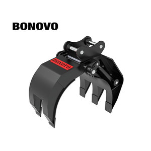 <span class=keywords><strong>BONOVO</strong></span> Grappin forestier pour excavatrice, attache de pelle, grappin hydraulique monocylindre rotatif à 360°, 2-50 tonnes, Q345/Q460 - Product Image 6