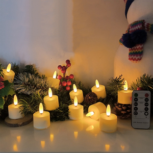 12pcs Thiết lập có thể sạc lại <span class=keywords><strong>Flameless</strong></span> nến 2/4/6/8H hẹn giờ <span class=keywords><strong>Led</strong></span> Hàng Mã nến Pin hoạt động đèn trà với bộ đếm thời gian - Product Image 3