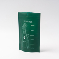 Pochette autoportante à finition mate avec trou de suspension, résistante aux déchirures, sac en plastique personnalisé pour l'emballage d'accessoires sportifs