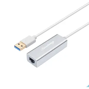3 gigabit lan karte Suppliers-USB 3.0 zu Ethernet Adapter USB Thunderbolt 3 zu Gigabit Netzwerk Rj45 1000 Mbit/s LAN kabel gebundene Netzwerk karte, geeignet für Windows und