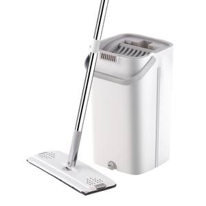 Instant Dry Flat <b>Mop</b> Set With <b>Bucket</b> Microfiber Hook And Loop Fastener Large Size Hands Free Cleaning <b>Mop</b> And <b>Bucket</b> - Product Image 4
