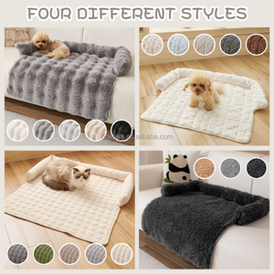 Lit pour <span class=keywords><strong>chien</strong></span> de grande taille apaisant pour canapé, tapis moelleux antidérapant pour <span class=keywords><strong>chien</strong></span>, protection de meubles - Product Image 2