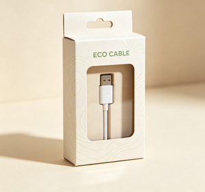 Caja de Embalaje para Cable de Datos USB con Logotipo Personalizado, Caja de Papel de Lujo con Cajón, Caja de Regalo Ecológica para Cable de Carga, Cable de Carga Rápida - Product Image 1