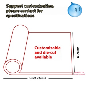 Rotolo di Foglio di Schiuma Siliconica Resistente alle Alte Temperature, Materiale Isolante <span class=keywords><strong>Antiscivolo</strong></span> Rosso per Tappetini di Macchine Termopresse - Product Image 6