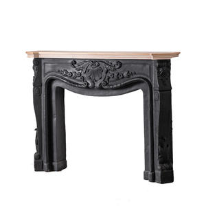 Carved Vintage White Fireplace Decorative <b>Shelf</b> For Living Room French Style Ultra <b>Thin</b> Entryway Stand A2520 Distressed White - Product Image 5