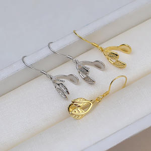 Aretes Largos de Plata S925 con Borla y Perla, Soporte para Aretes, Accesorios para DIY, Espaciadores de Perlas para Aretes, Modelo Tide 947 - Product Image 1