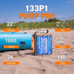 <span class=keywords><strong>Pompa</strong></span> <span class=keywords><strong>Elettrica</strong></span> Portatile <span class=keywords><strong>per</strong></span> Paddleboard 22PSI, <span class=keywords><strong>Pompa</strong></span> SUP a Doppio Stadio <span class=keywords><strong>per</strong></span> Gonfiaggio e Sgonfiaggio - Product Image 2