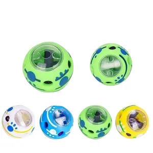 Sound Interaction Dog Ball Toy Movement Motivating Food Leaking Puzzle Feeder No Battery Needed Reward Feeding Dog Treat Ball