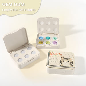 Paleta de Gel Pat Pat Vazia com 6 Compartimentos, com Rede de Almofada de Ar e Filme de Vedação, Caixa de Plástico ABS de 2g para Gel Ombre - Product Image 4