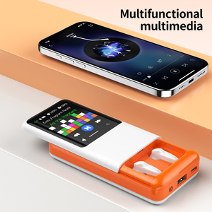 Écouteurs sans fil TWS A99 BOX ANC ENC <span class=keywords><strong>3</strong></span> en <span class=keywords><strong>1</strong></span> avec grand écran tactile LCD de 2,8 pouces, charge rapide, batterie externe et lampe torche - Product Image 4