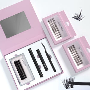 2024 personalizado <span class=keywords><strong>de</strong></span> alta calidad Wispy C D Curl DIY Lash Devil Segment Eye Lashes Cluster Tray - Product Image 3