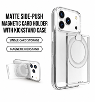 Protège-cartes magnétique puissant en PC pour cartes à collectionner, présentoir de jeu, protection transparente, support de téléphone