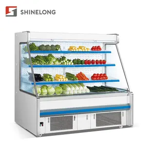 商業用1.5m3層果物と野菜のスーパーマーケットショーケース冷蔵庫