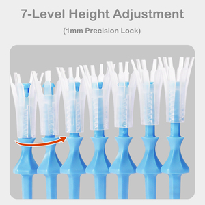 Tee da <span class=keywords><strong>Golf</strong></span> Regolamentari Regolabili in Altezza, Ecologici in TPE, a Strati, a Spirale, Colori Misti, Singolo Tee - Product Image 4