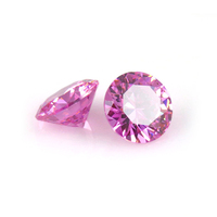 Pierres précieuses en zircone cubique rose, 1mm à 12mm, g, nouveau produit, vente en gros