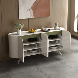 Thiết kế mới sang trọng phong cách gỗ bàn giao tiếp bảng tủ bên bàn ăn đồ nội thất phòng ăn tự chọn lưu trữ tủ bên - Product Image 2