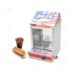 Electric Hot Dog Warmer Steamer Bun Warmer Display Commercial Egg Tart Warmer Machine Sausage Warmer Display