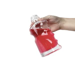 Angel Hand Glass Bottle Cylinder Round Vodka <span class=keywords><strong>Whisky</strong></span> Bottles Small Round Bottles for Juice - Product Image 1