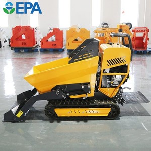 China Mini Crawler Dumper 4 4 Diesel Self-Loading Mini Transporter con 500kg 800kg Mini Tracked Dumper con CE - Product Image 6
