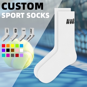 Chaussettes de sport en coton mélangé tricoté, hypoallergéniques, absorbant la transpiration, antidérapantes, pour la maison, emballage personnalisé - Product Image 1