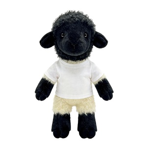 Adorabile Cuscino Peluche a Forma di Agnello Nero, Personalizzabile con Logo, Regalo Promozionale, Vendita all'Ingrosso - Product Image 5