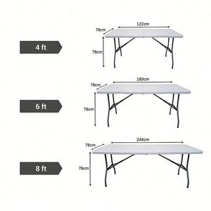 Rectangular Spandex Tablecloth Folding <b>Tables</b> Stretchy Wrinkle Resistant <b>Outdoor</b> Use Wedding Party Gathering - Product Image 4