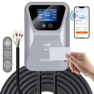 Nuevo Cargador <span class=keywords><strong>de</strong></span> CA para Vehículos Eléctricos <span class=keywords><strong>de</strong></span> 22kW, Tipo 1, Wallbox, OCPP 1.6, RFID, Estación <span class=keywords><strong>de</strong></span> <span class=keywords><strong>Carga</strong></span> Comercial, Trifásico, 32A, Modo 3, 7kW, Inteligente, WiFi, APP para Hogar - Product Image 1