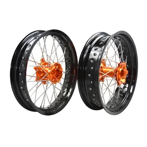 Kustom Berbicara Roda Supermoto 16 Inch 16 Inch 18 Inch 19 Inch Supermoto Roda untuk Ktm Exc 300 Roda Supermoto