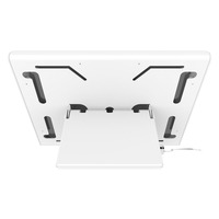 Support de tablette de bureau en métal antivol Peacemounts de 7 pouces avec capacité de charge de 20 lb, inclinaison de 45°, autoportant, VESA 75/100 mm