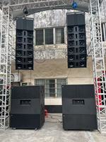 Système de sonorisation professionnel Line Array OEM ODM 1000W avec woofer 12/15 pouces, actif, pour extérieur, DJ, scène, 2000W max, garantie 1 an