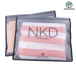 Sac à fermeture éclair personnalisé, sac à fermeture éclair à trois côtés, sac en plastique pour l'emballage des chaussettes/emballage des vêtements/emballage des sous-vêtements - Product Image 4