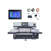 Máquina de Corte de Papel con Pantalla Táctil de 10 Pulgadas, Sistema de Control por Programa Informático para el Tope Trasero, con 1 Año de Garantía y Certificado CE