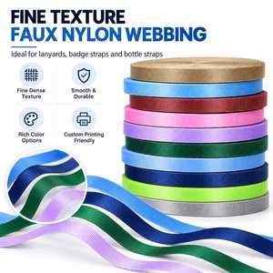 Correa de Nylon de 10-25 mm con Aspecto de Tela Fina, Imprimible por Transferencia de Calor, para Tarjetas de Identificación, Cordones para el Cuello, Accesorios para Botellas de Agua - Product Image 5
