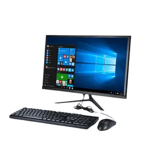 Super thin 21.5 Inch Industrial Capacitive Touch Screen All In One Pc with keyboard mouse