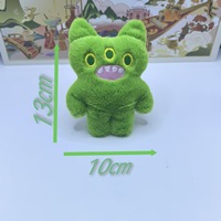 Peluche géante super douce de 4 pouces, Monstre aux grandes dents, Lavée, Anti-stress, Pendentif de sac à dos, Décoration de sac, Poupée amusante, Cadeau d'anniversaire