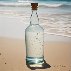 Botella de Vidrio Duradera <span class=keywords><strong>y</strong></span> Elegante de 1L Super Flint Extra Flint para Ginebra, Licores, <span class=keywords><strong>Mezcal</strong></span>, Envío Rápido, Tapón de Corcho, Estampado en Caliente - Product Image 4