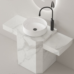 <span class=keywords><strong>Columna</strong></span> Lavabo <span class=keywords><strong>Baño</strong></span> Tocador Vanidad Piedra artificial Mármol Losa Mueble <span class=keywords><strong>de</strong></span> <span class=keywords><strong>baño</strong></span> - Product Image 5